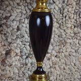 Paire de lampes laquées noires
