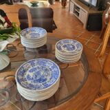 Complete service set of Burgenland blue plates Villeroy & Boch