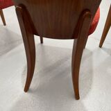 Set of Four H-214 Chairs by Jindřich Halabala, Walnut, 1950s