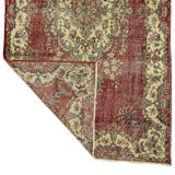 Anatolian handmade vintage rug 206 cm x 115 cm