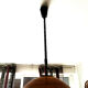 Large rattan pendant light from the 1970s.