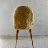1960s golden furry chair