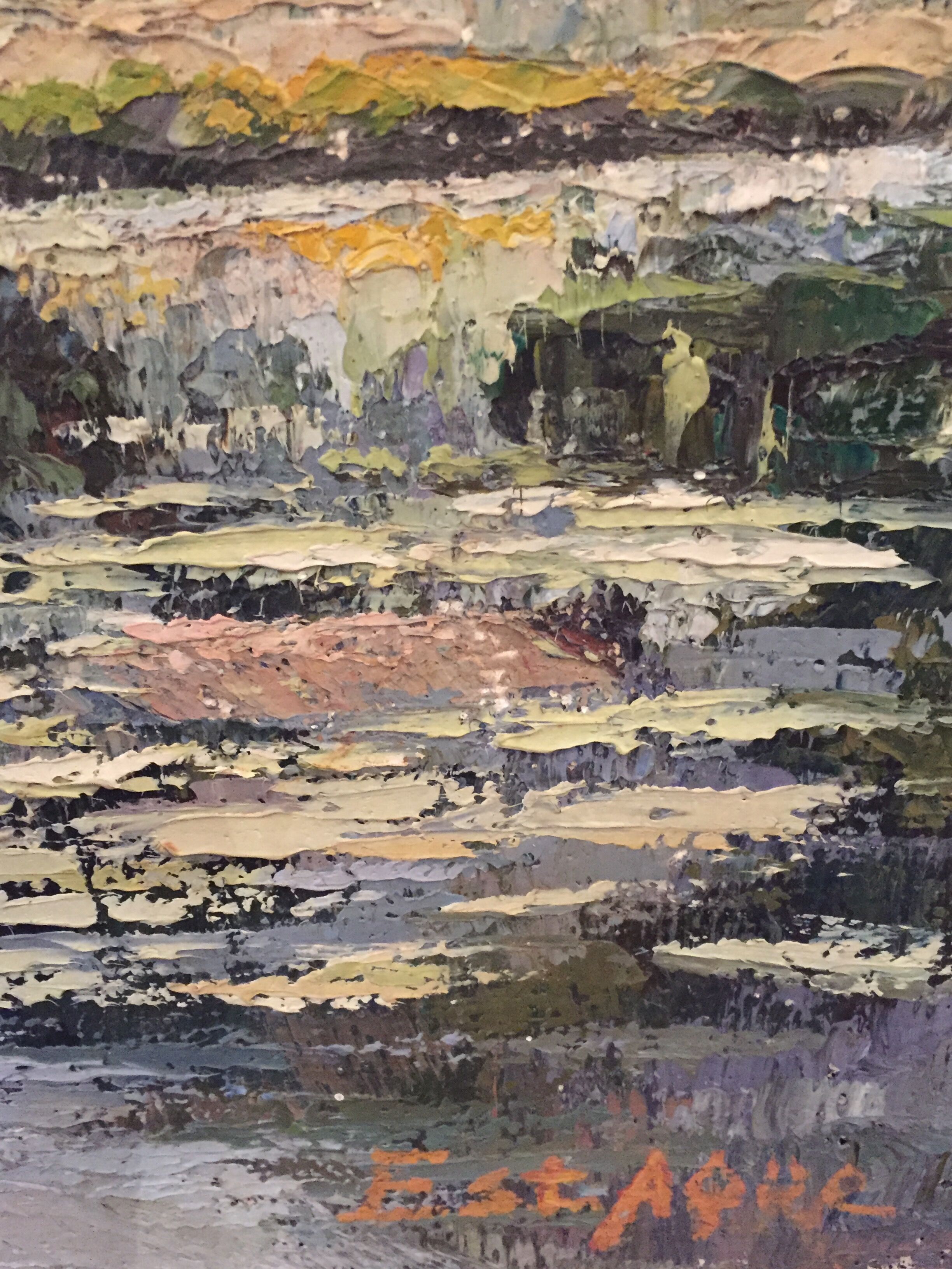 Impressionist landscape painting