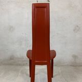 Set Of 6 High Back Dining Room Chairs By Arper