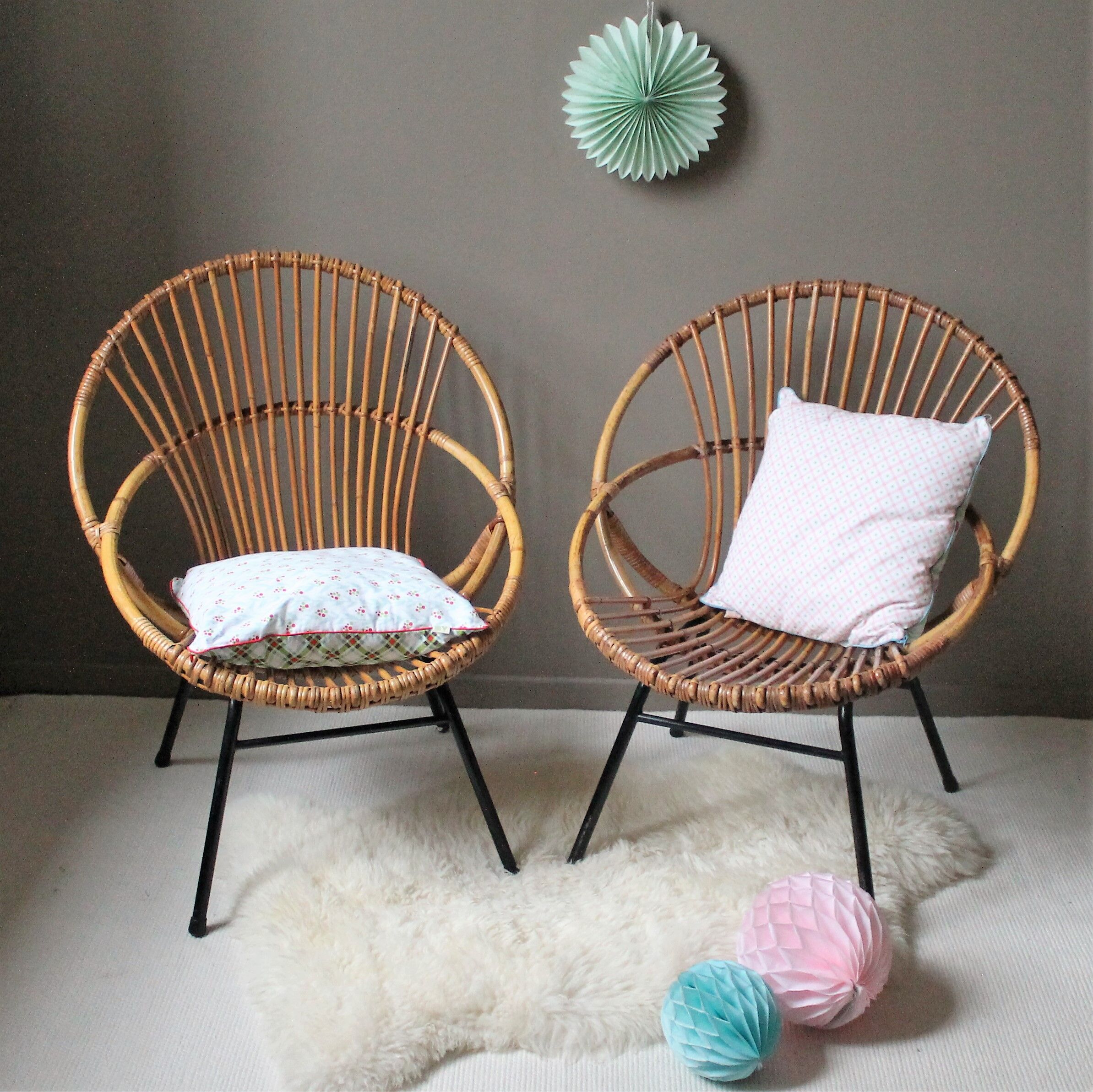 Rattan armchair