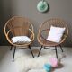 Rattan armchair