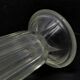 Art Deco vase, transparent glass, Poland, 1950s