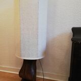 Solid wood floor lamp carved 50s