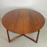 Drop leaf dining table model 20/59 by Peter Hvidt & Orla Mølgaard Nielsen, Denmark, 1950s