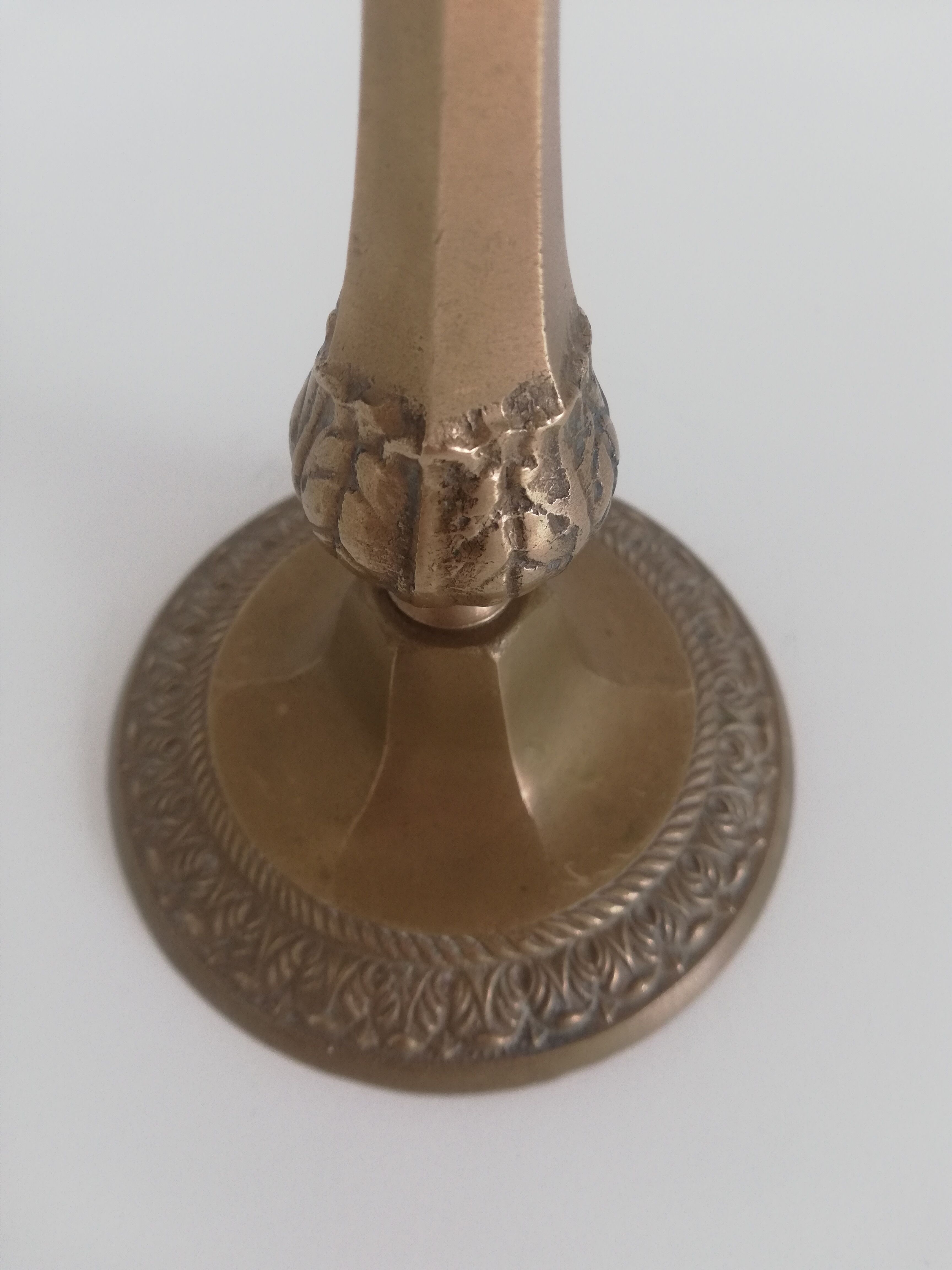 Vintage brass chandelier 5-burner