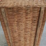 Old wicker trunk