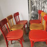 Set of 6 vintage bistro chairs