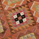 Turkish Handwoven Vintage Herki Kilim 86 cm x 303 cm