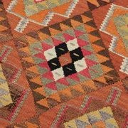 Turkish Handwoven Vintage Herki Kilim 86 cm x 303 cm