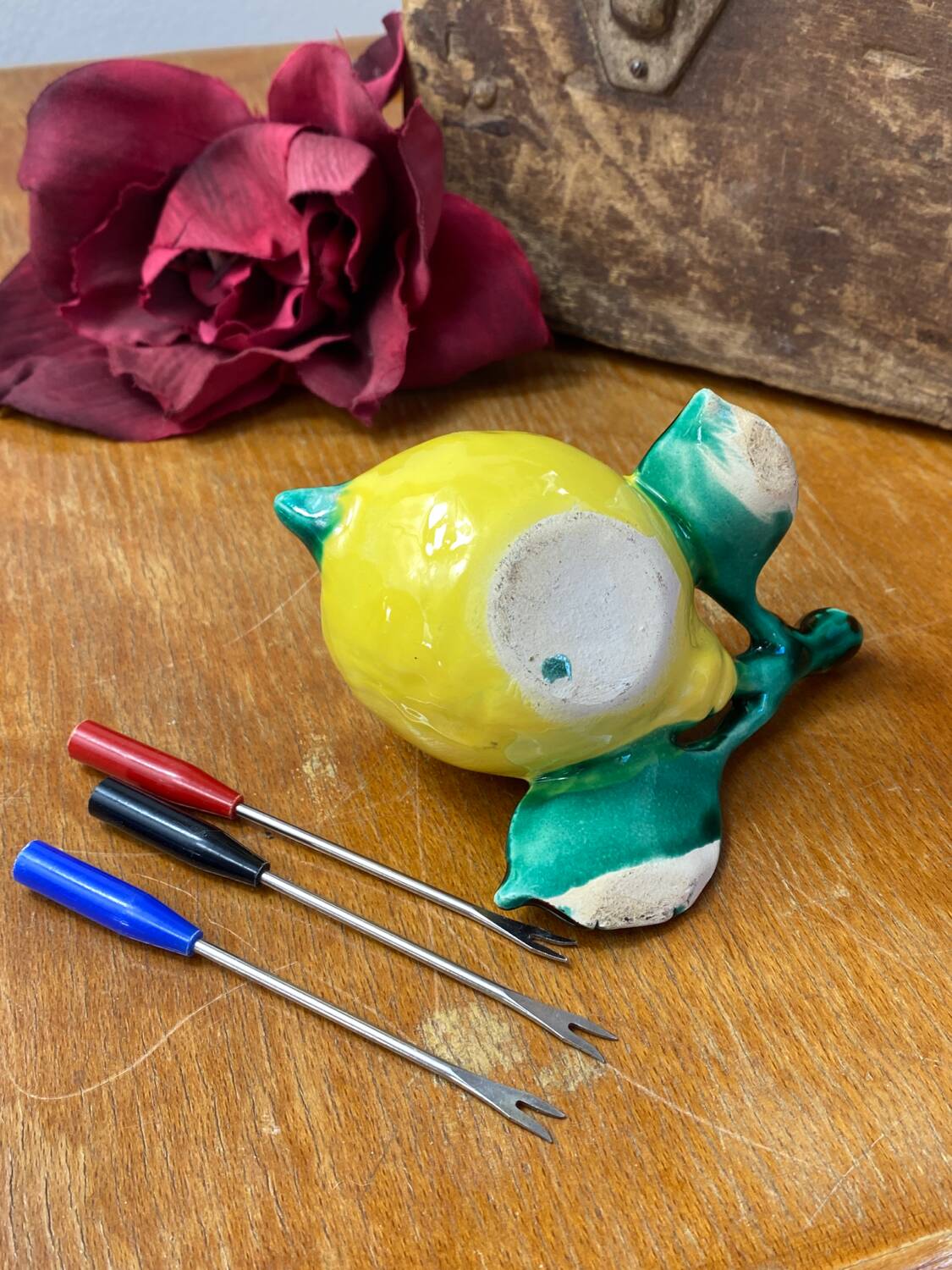 Vallauris ceramic aperitif pick holder