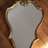 Mirror stuck vintage gilded wood 42x64cm