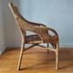 Vintage rattan armchair by Maria Vinka for Ikea