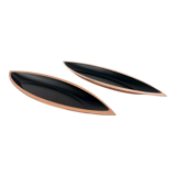 Pair of scandinavian copper cups or bowls ystad metall, design gunnar ander, sweden