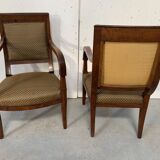 Suite de six fauteuils Restauration en acajou XIX siècle