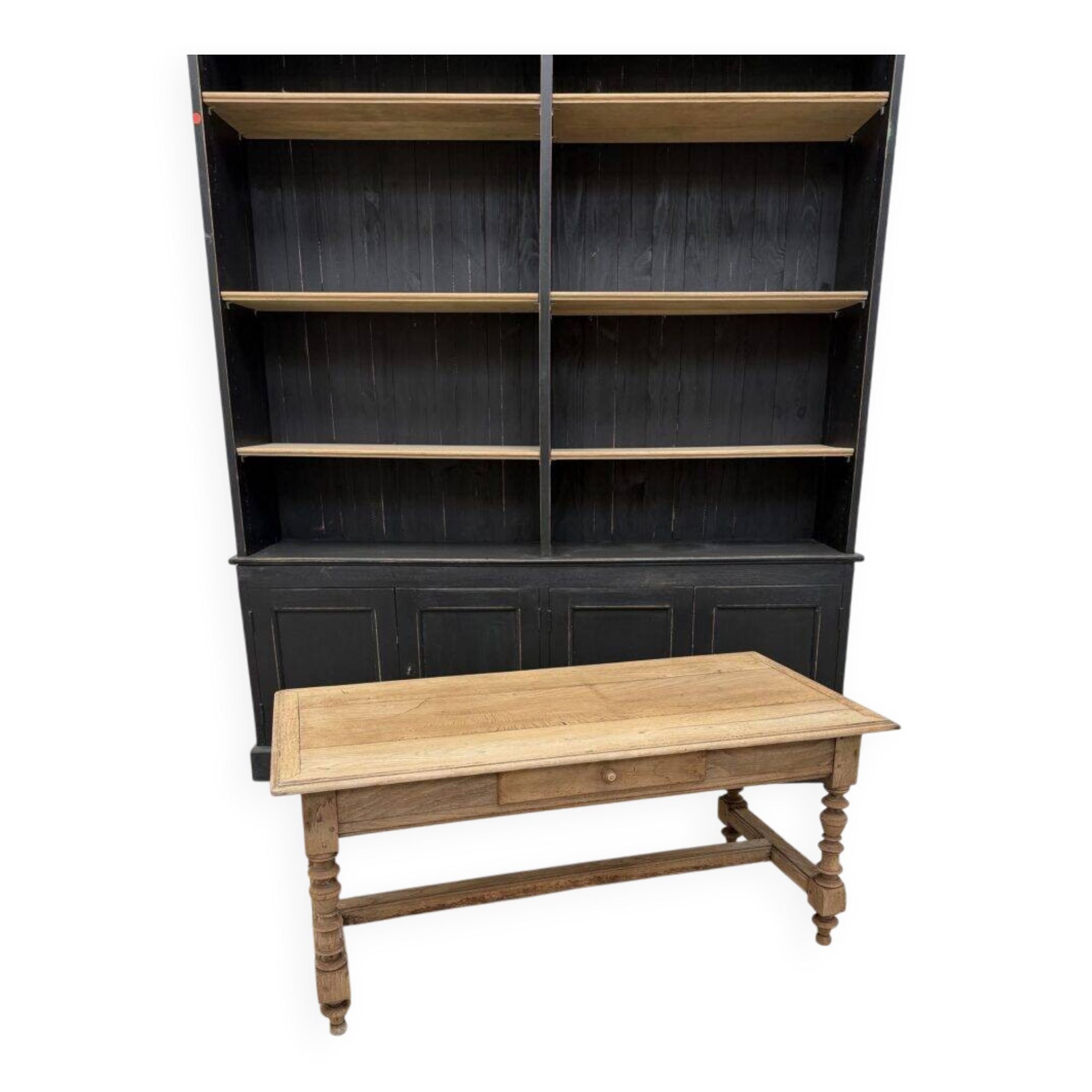Table basse en chêne fin XIXème