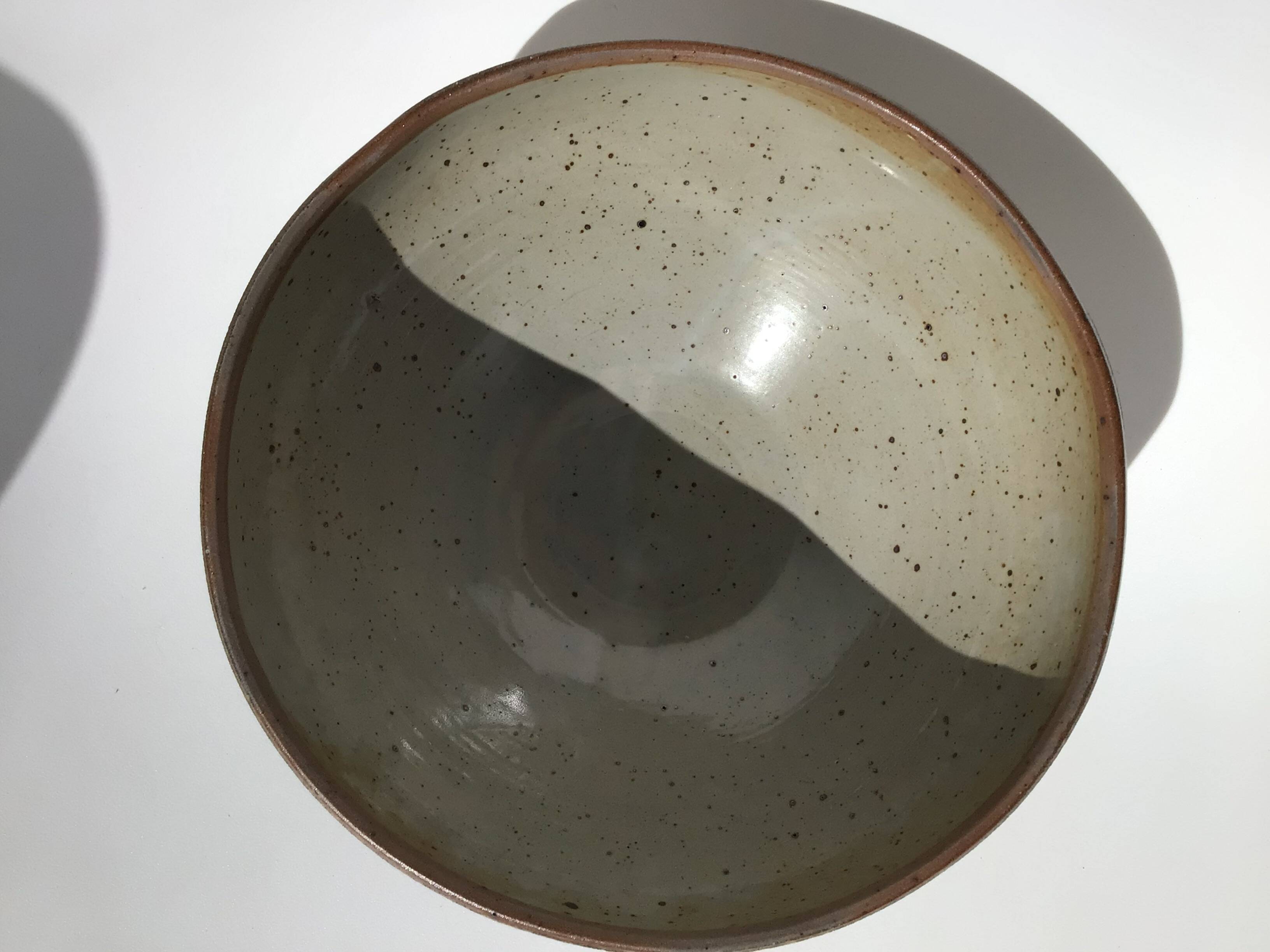 Digoin speckled stoneware salad bowl diameter 22cm
