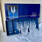 Crystal stemmed glasses