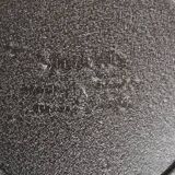 Black ashtray and gold gold gold metal with Soveno wheel