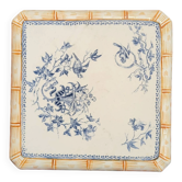 Trivet in Creil and Montereau faience, Japonese-style decoration.