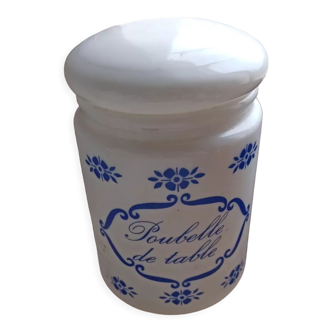Bocal poubelle de table
