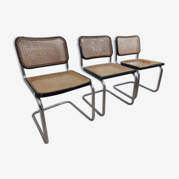 Trio of chairs by marcel breuer model b 32