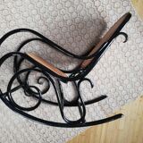 Rocking chair thonet noir