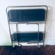 70's foldable metal and glass rolling service