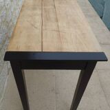 Table or desk with a wooden drawer – Completely revamped
