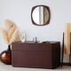 Commode italienne vintage en wengé – design 1970/80