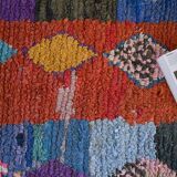 Carpet Moroccan Boucherouite 240 cm x 90 cm