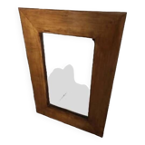 Vintage Scandinavian mirror, solid wood mirror