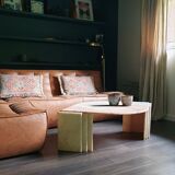 Vintage marble table 80s by Rochebobois