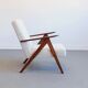 1960 model B 310 var mid century chair in ivory boucle