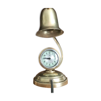 Vintage lampe réveil en laiton années 50 marque dep