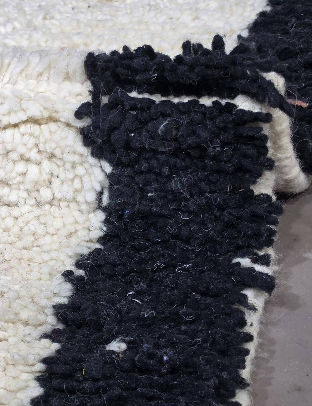 Tapis Corridor Blanc et Noir - 193 x 54 cm