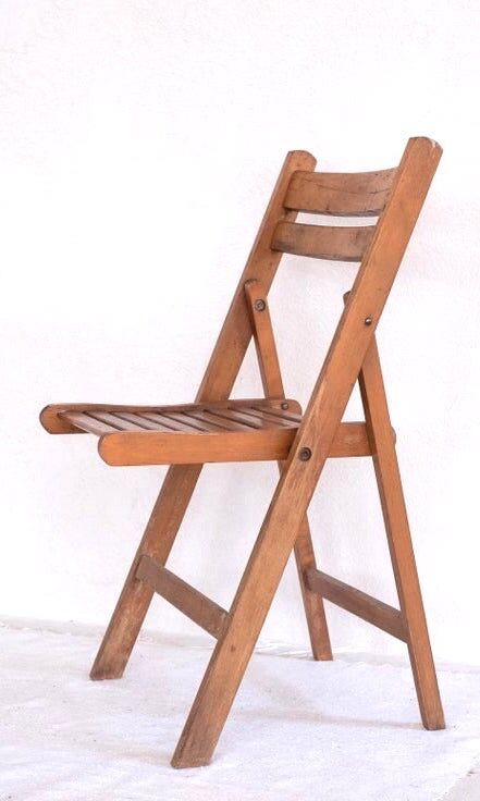 Pair of vintage folding chairs