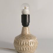 Mid-Century Modern Brown Speckled Stoneware Table Lamp by EGO, Sweden 1960s