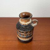 Ceramic vase from the Danish modern mid-century studio, 1960s.