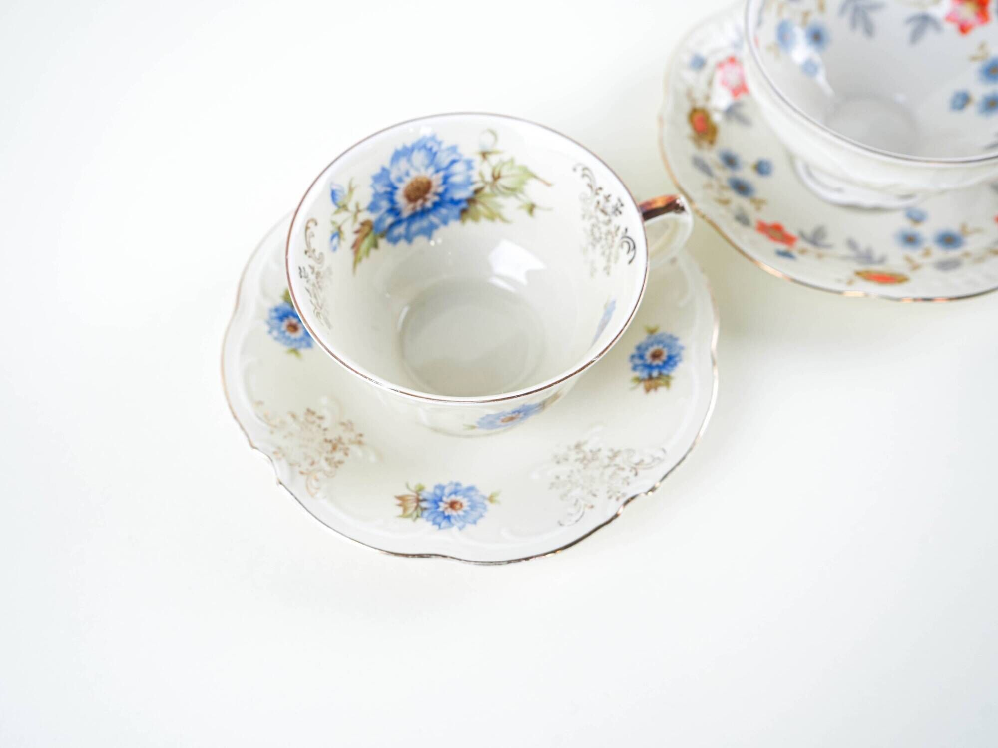 Set of porcelain cups, German design, 20th century, made in Germany