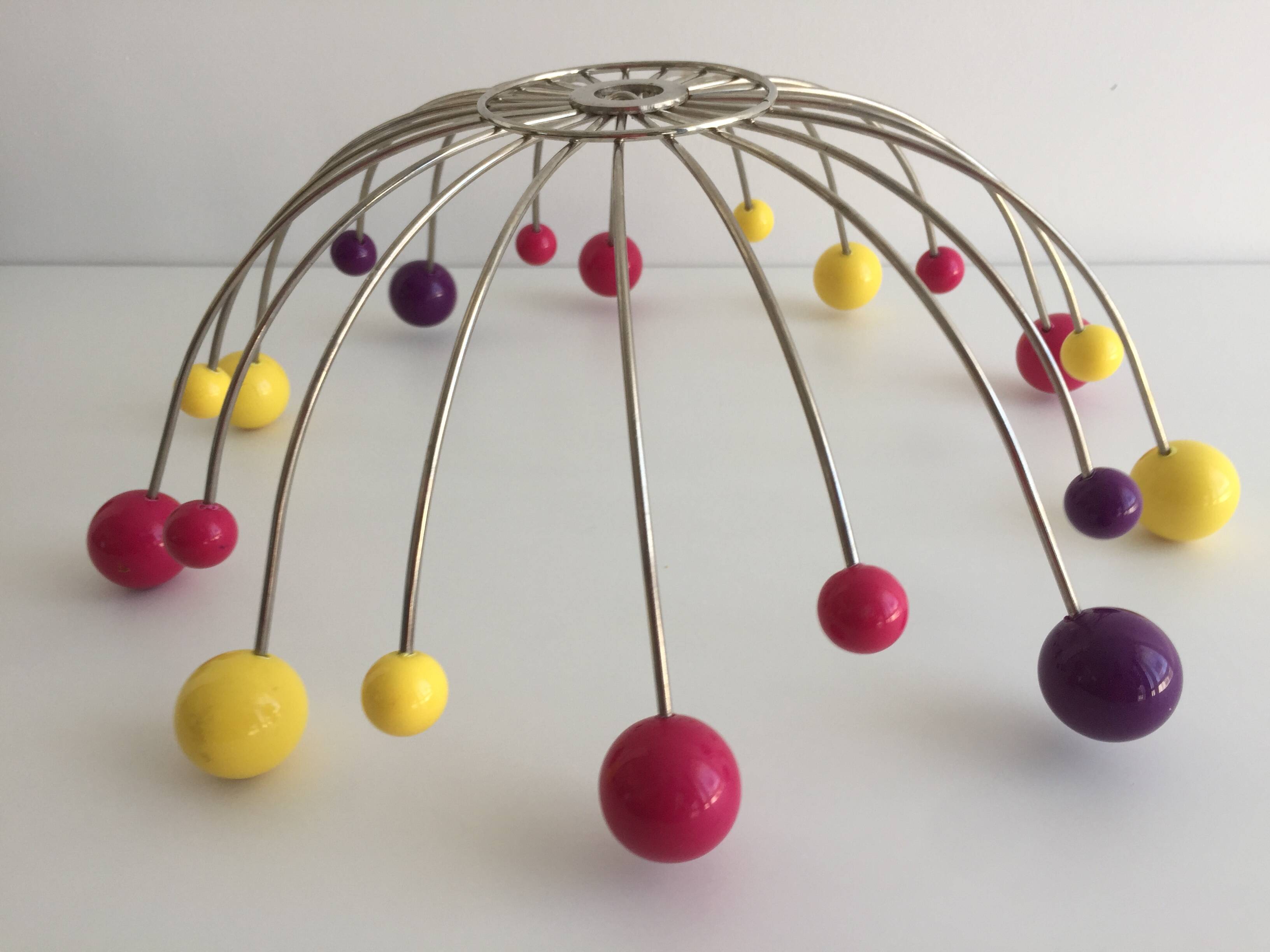 Basket Bowl Fruit Basket Atomic "Sputnik" Vintage Space Age Design Art...