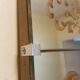 Large brasserie bistro mirror in eglomised glass