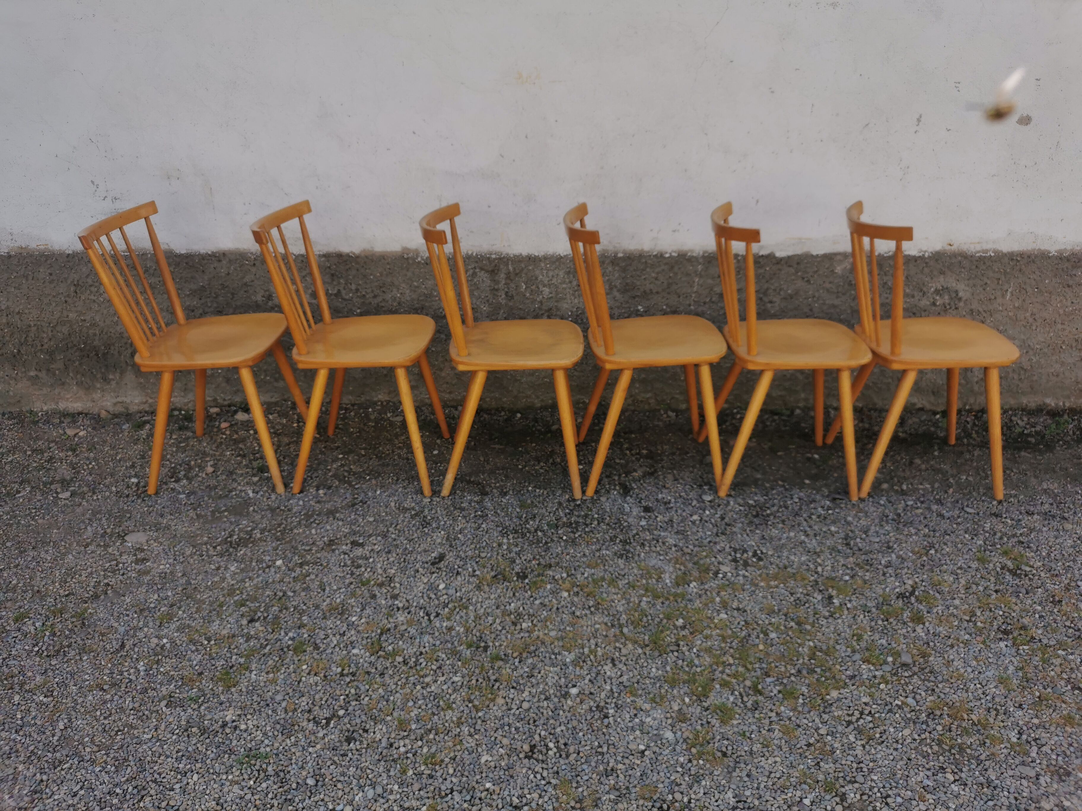 Bistro chair year 50 60 lot of six