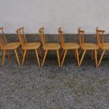 Bistro chair year 50 60 lot of six