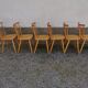 Chaise bistrot année 50 60  lot de six