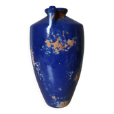 Blue speckled vase